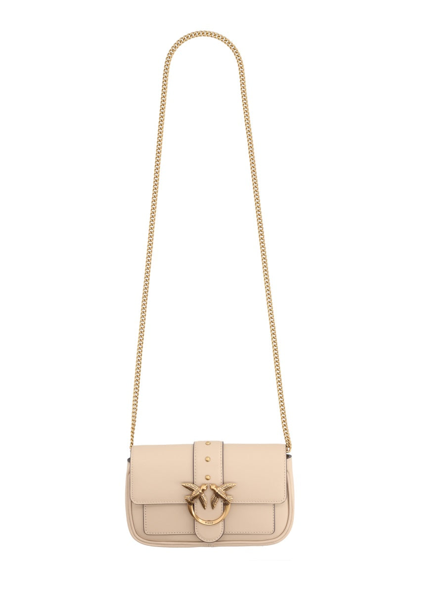 PINKO Mini Leather Shoulder Bag
