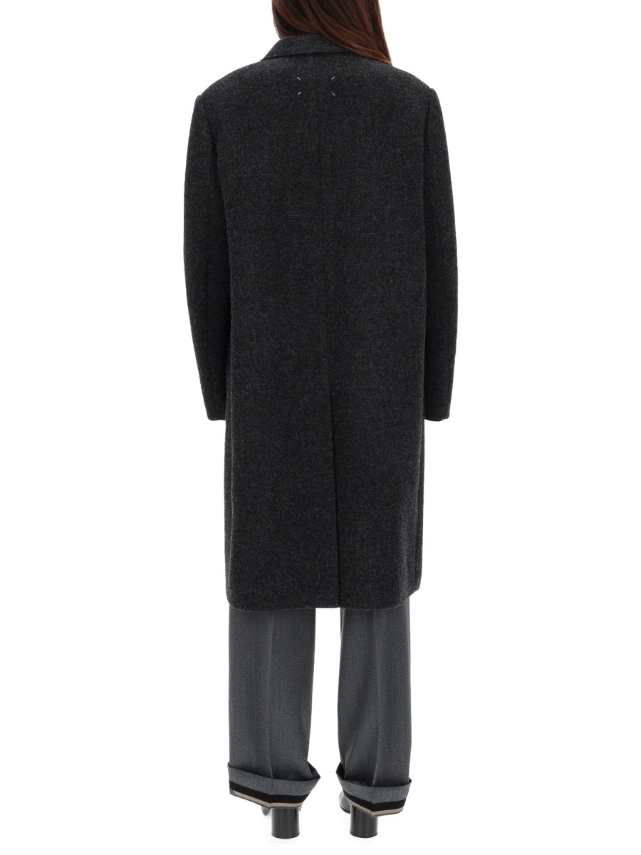 MAISON MARGIELA Elegant Wool-Blend Trench Coat for Women