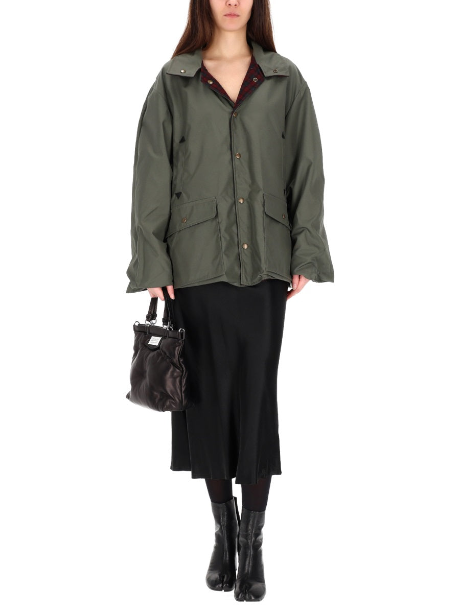 MAISON MARGIELA Chic Acetate Mini Skirt for Women - FW25 Collection