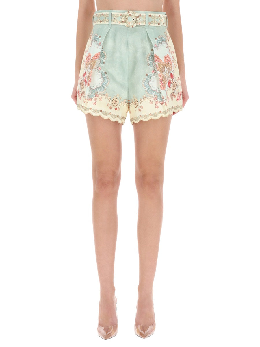 ZIMMERMANN Chic Mini Linen Shorts for Women