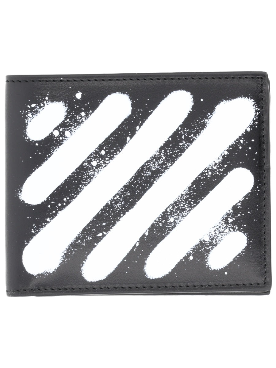 OFF-WHITE Luxury Leather Mini Wallet for Men
