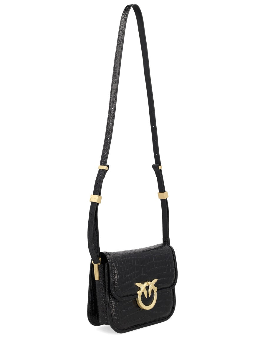 PINKO Chic Leather Mini Shoulder Bag