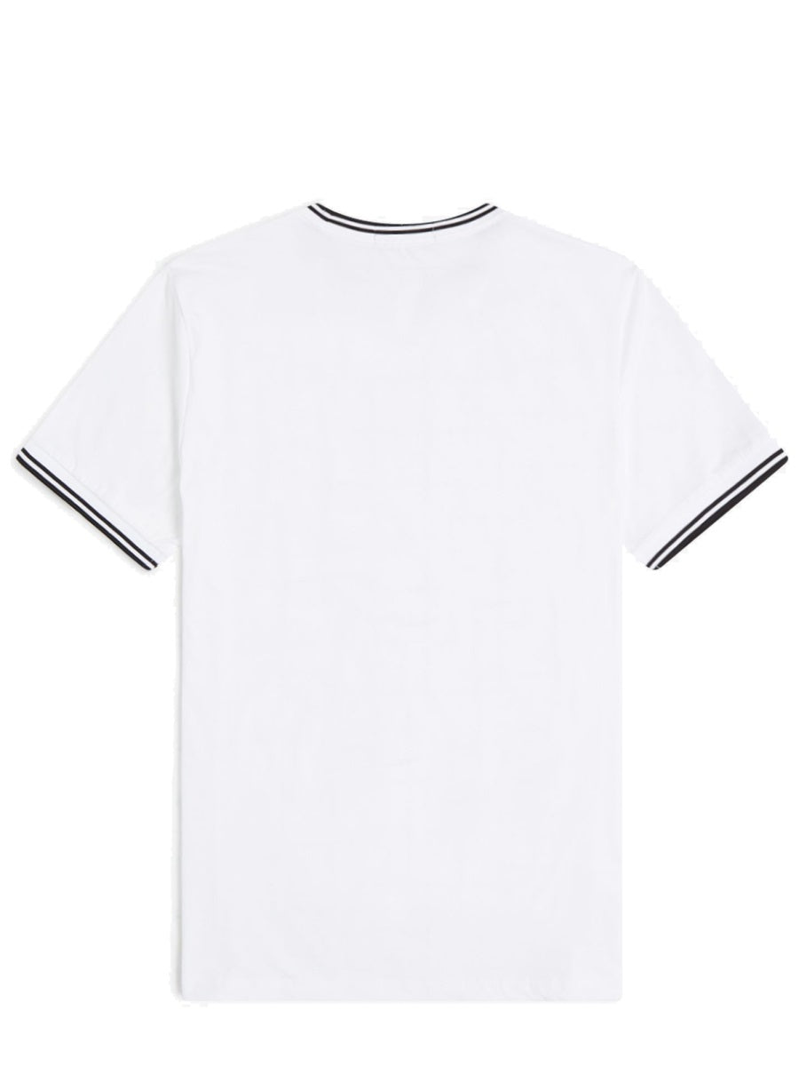FRED PERRY Double Stripe T-Shirt - Size L