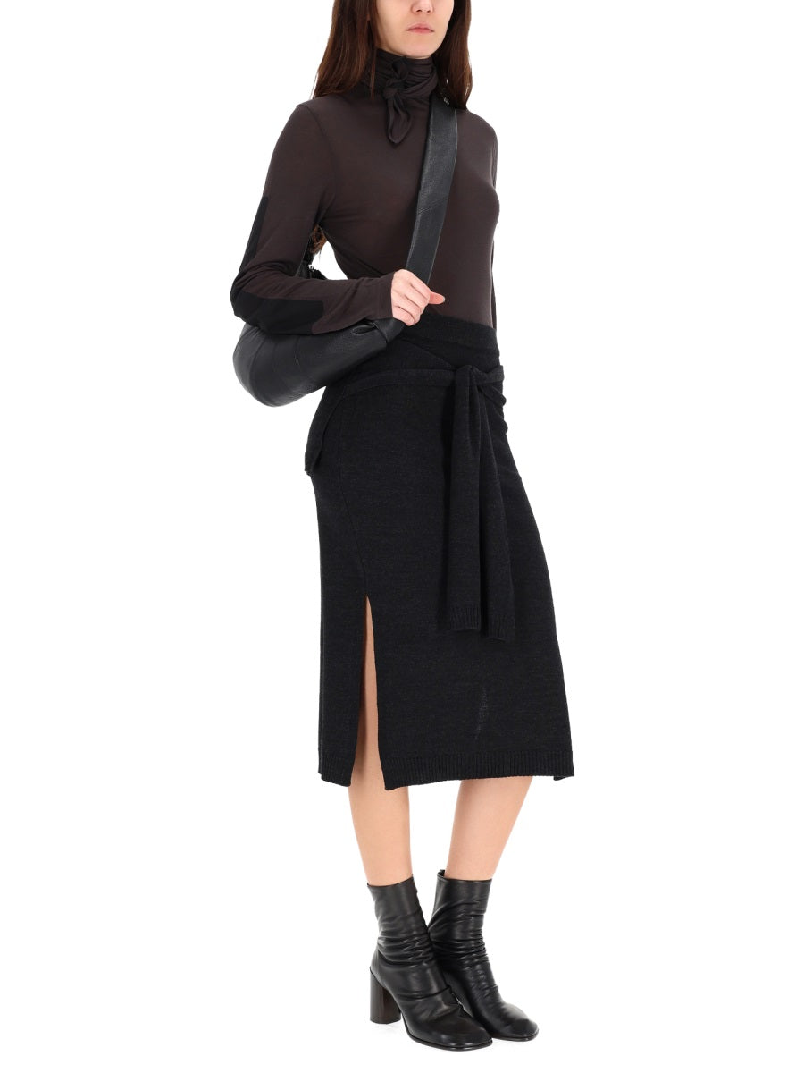 LEMAIRE Mini Wool Blend Skirt for Women