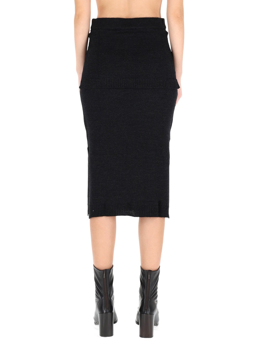 LEMAIRE Mini Wool Blend Skirt for Women