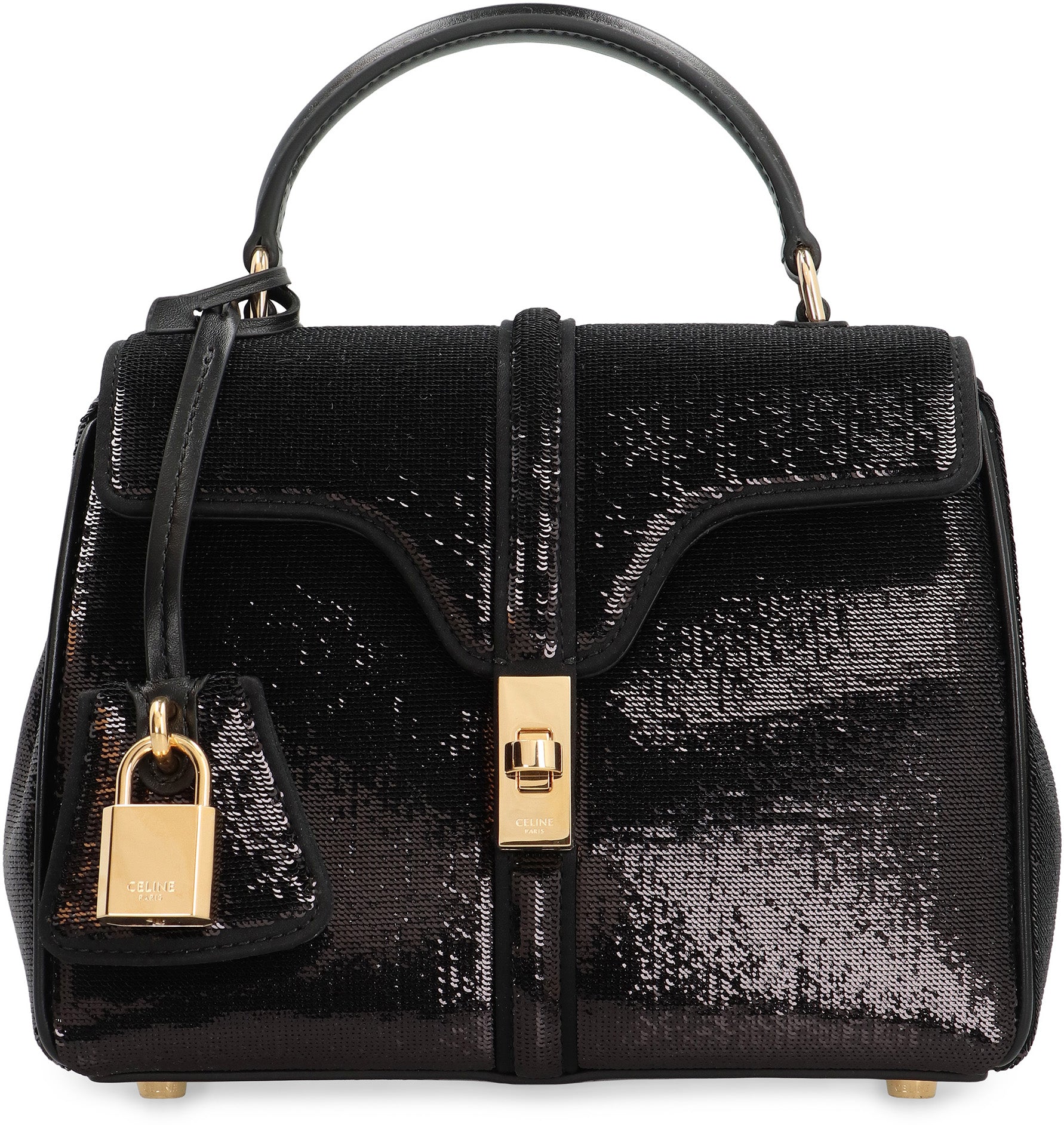 CELINE Mini Handbag 16 in Sequins and Leather
