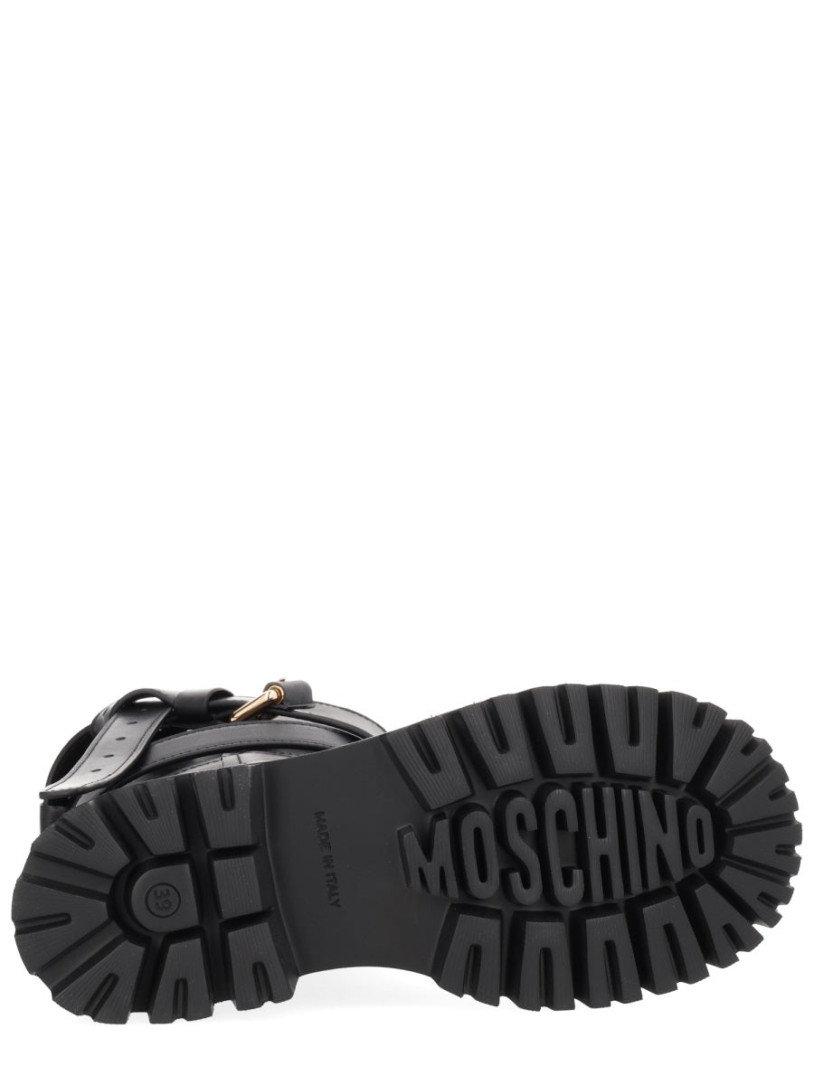 MOSCHINO Chic Classic Leather Boots