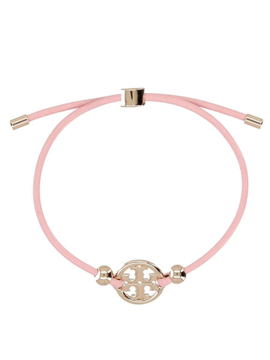 TORY BURCH Chic Bonded Leather Mini Bracelet