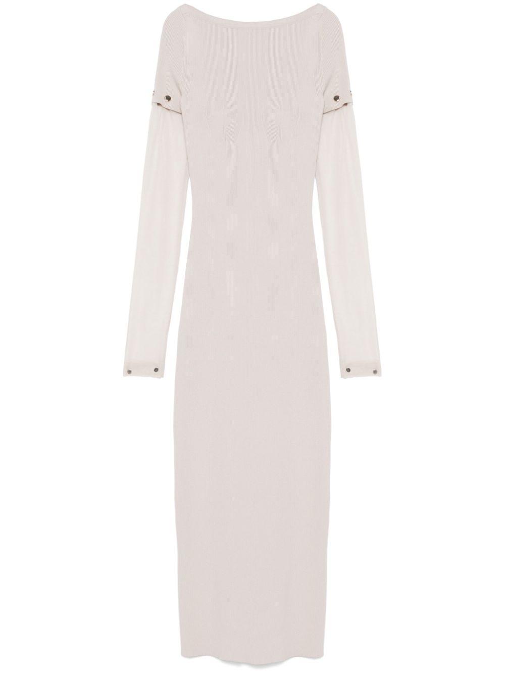 MAX MARA SPORTMAX Long Sleeve Knit Dress with Detachable Sleeves