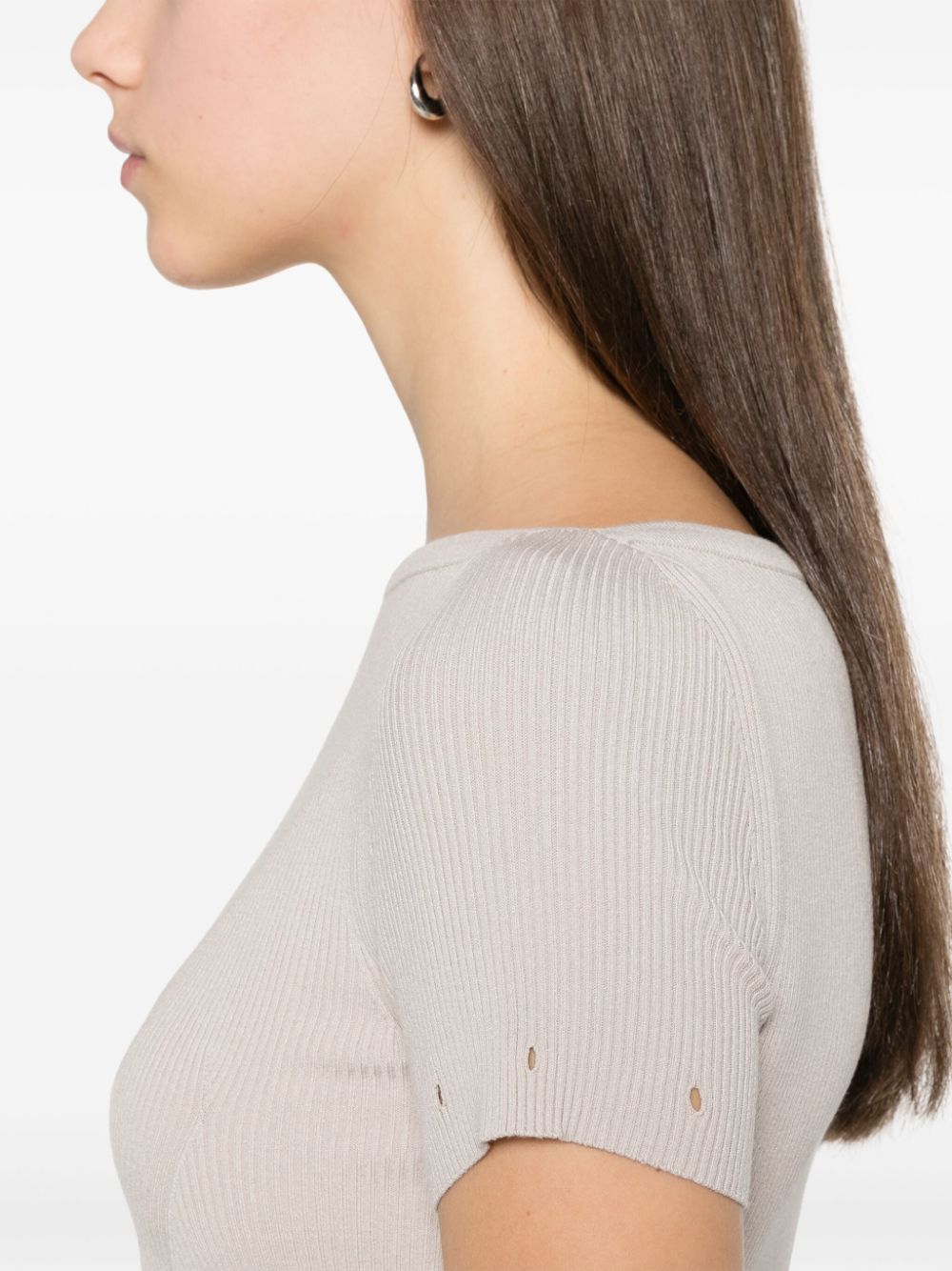 MAX MARA SPORTMAX Long Sleeve Knit Dress with Detachable Sleeves