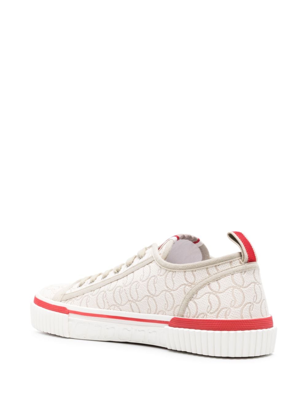 CHRISTIAN LOUBOUTIN Monogram Jacquard Logo Sneaker