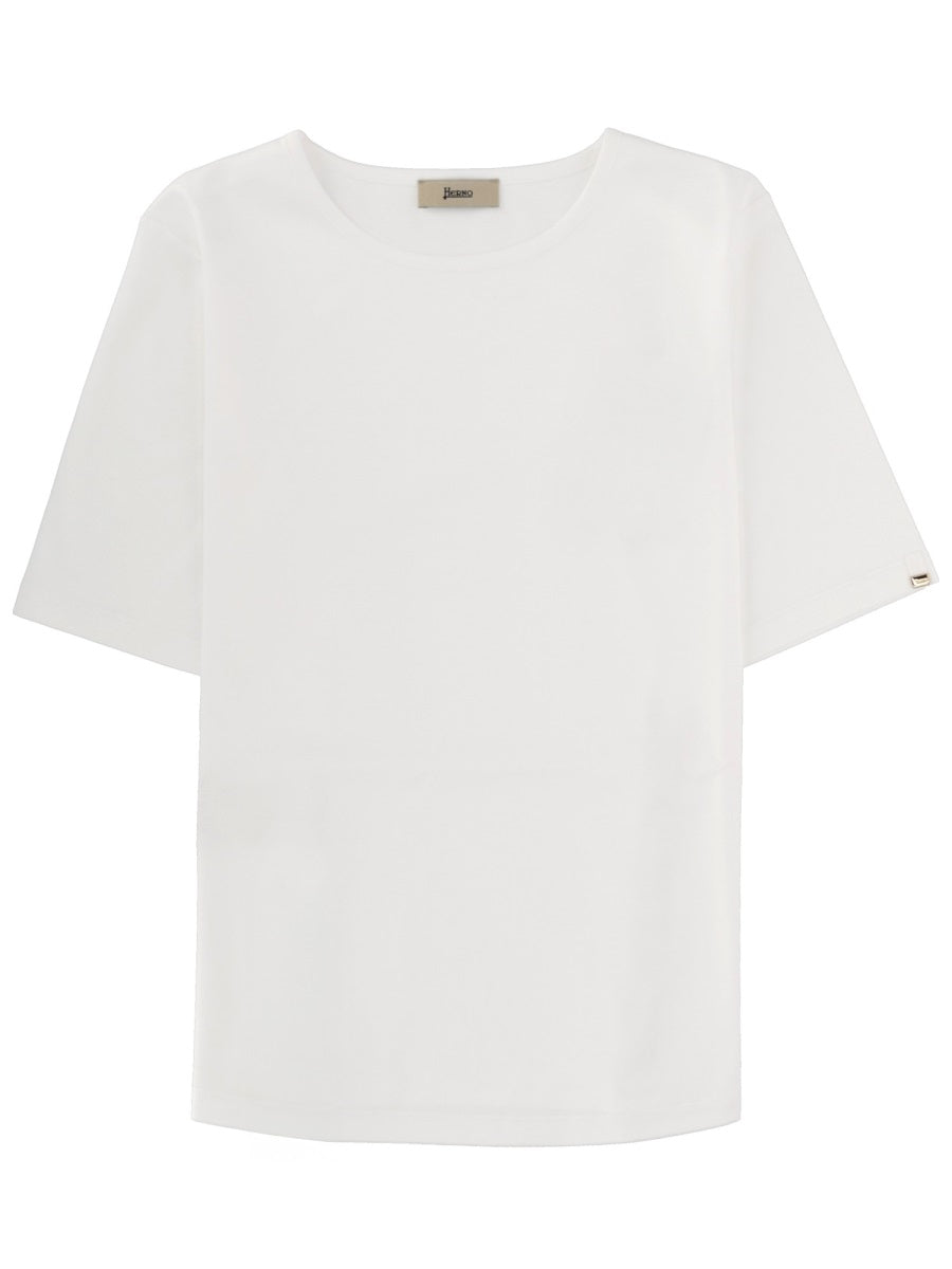 HERNO Split T-Shirt for Women - SS26 Collection