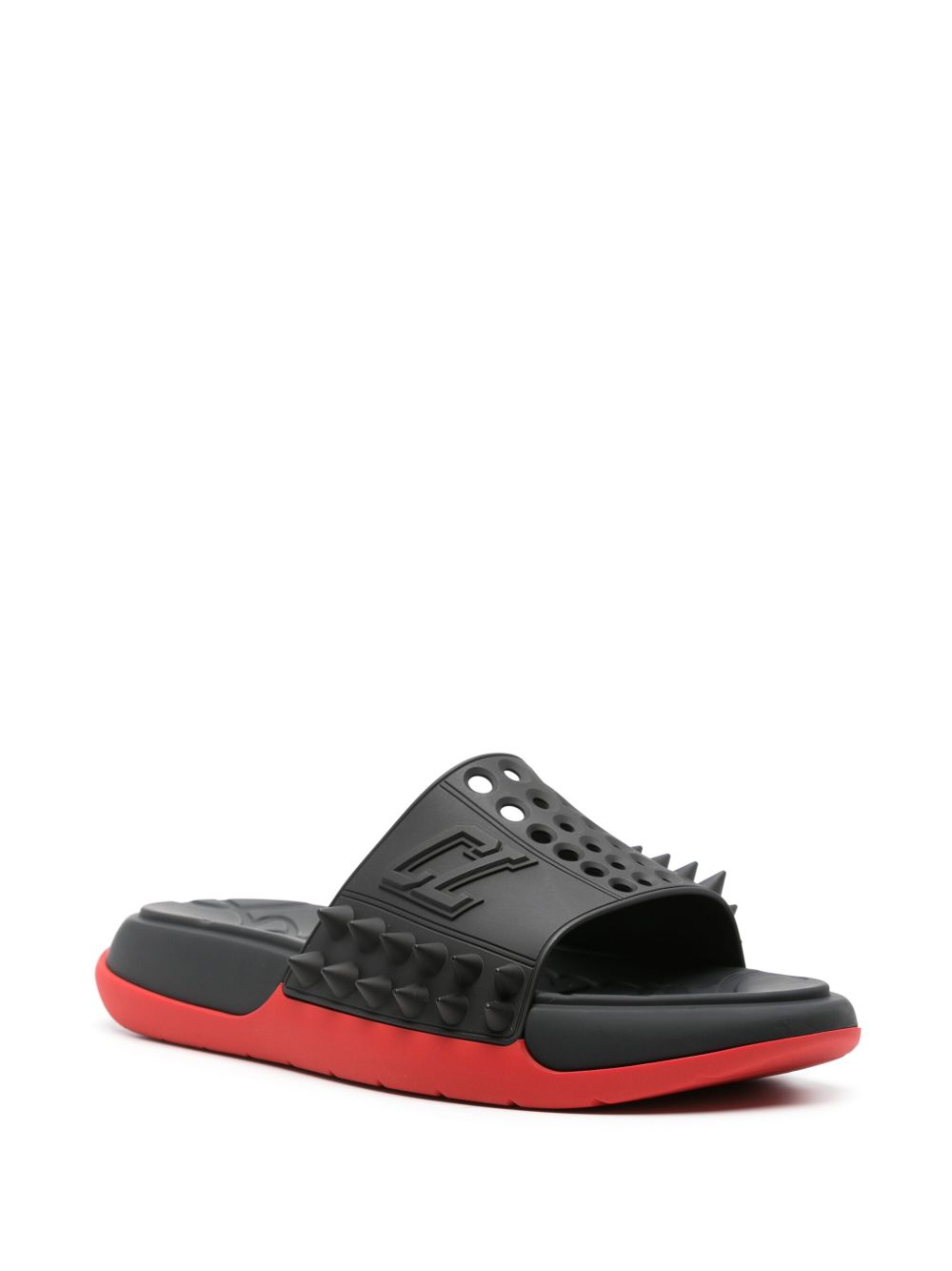 CHRISTIAN LOUBOUTIN Men's Slip-On Spiked Sandals