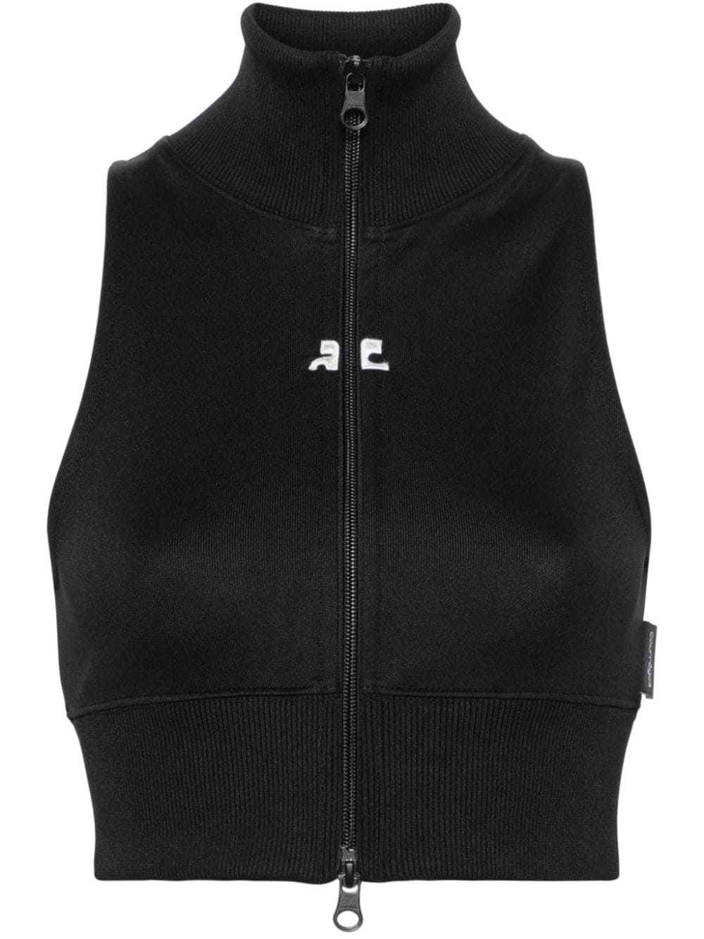COURREGÈS Cropped Track Vest for Women