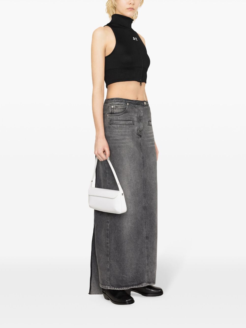 COURREGÈS Cropped Track Vest for Women