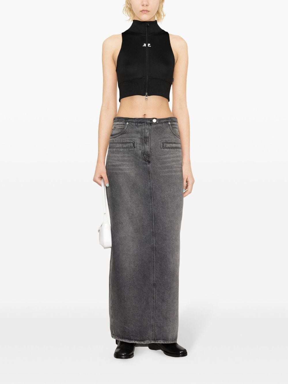 COURREGÈS Cropped Track Vest for Women