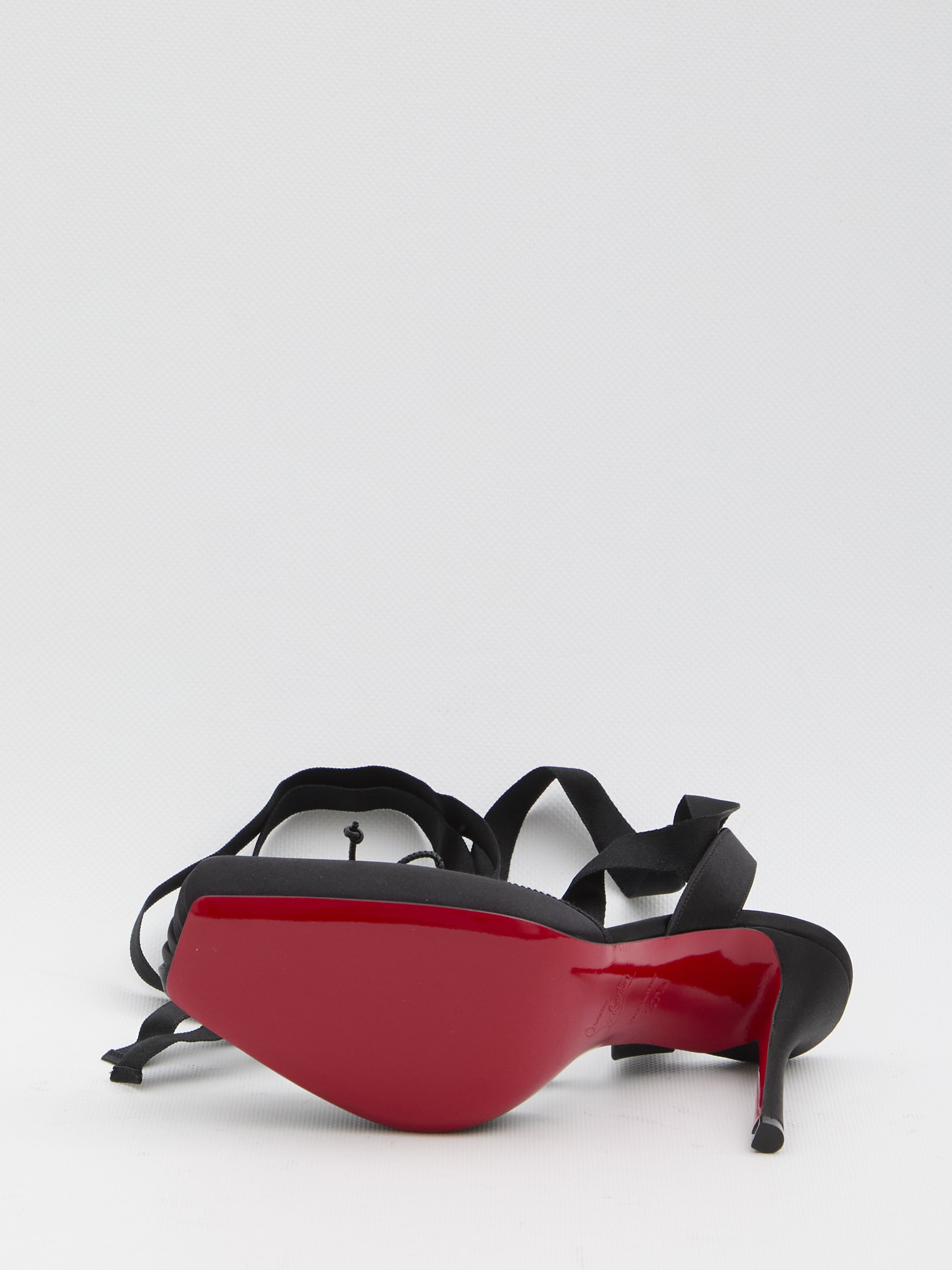 CHRISTIAN LOUBOUTIN Lace-Up Pumps with Stiletto Heel - 10 cm Heel Height