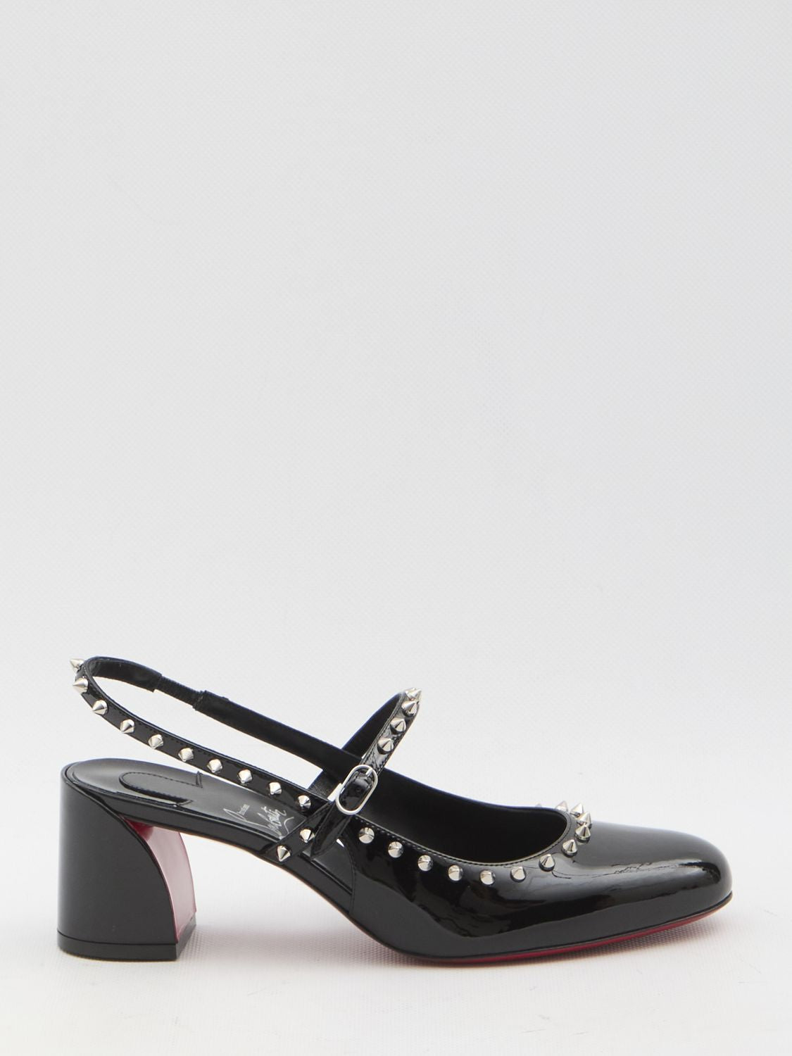 CHRISTIAN LOUBOUTIN Elegant Mary Jane Pumps with Block Heel 5.5cm