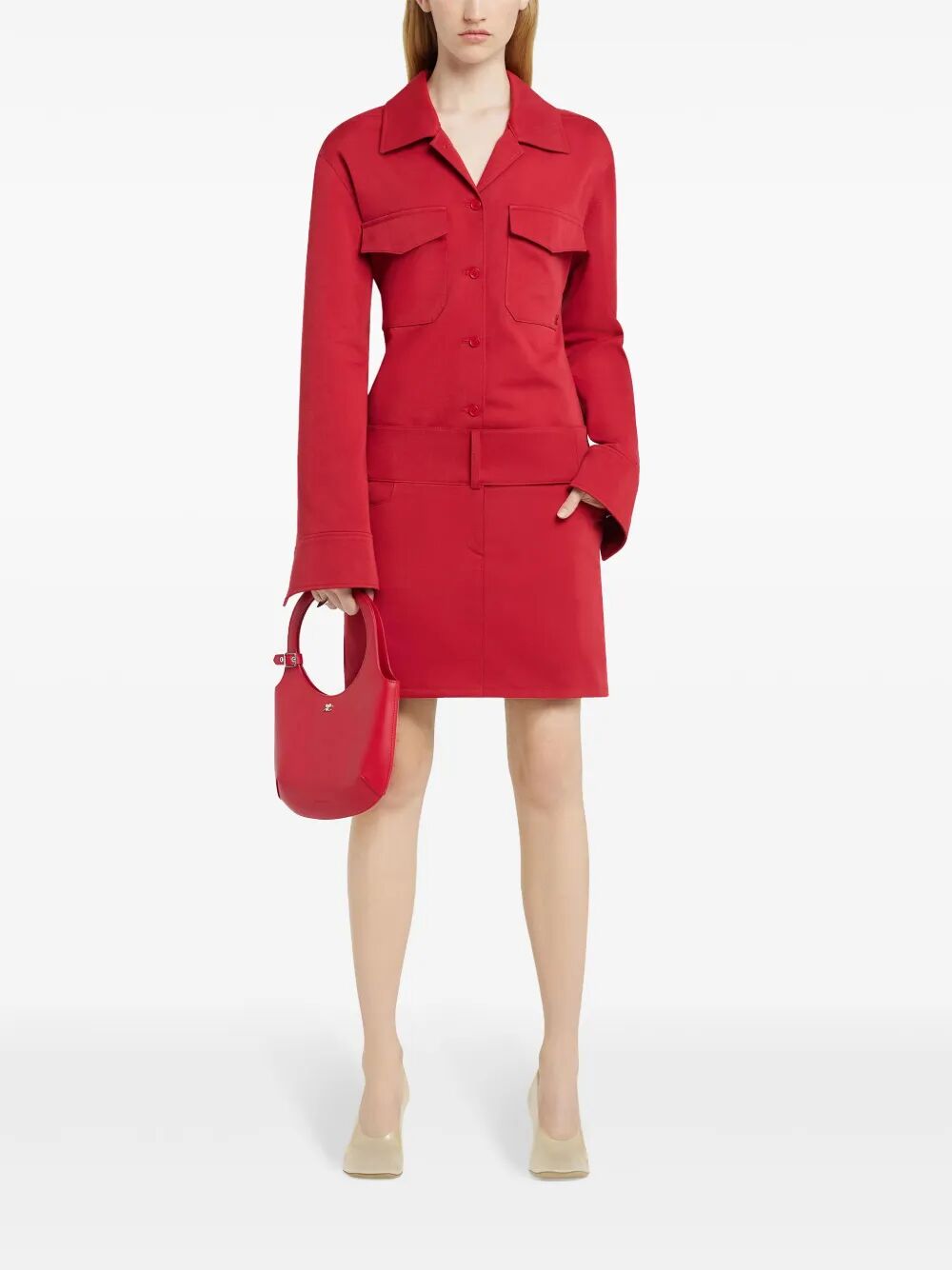 COURREGÈS Women's Utility Polycotton Shirt