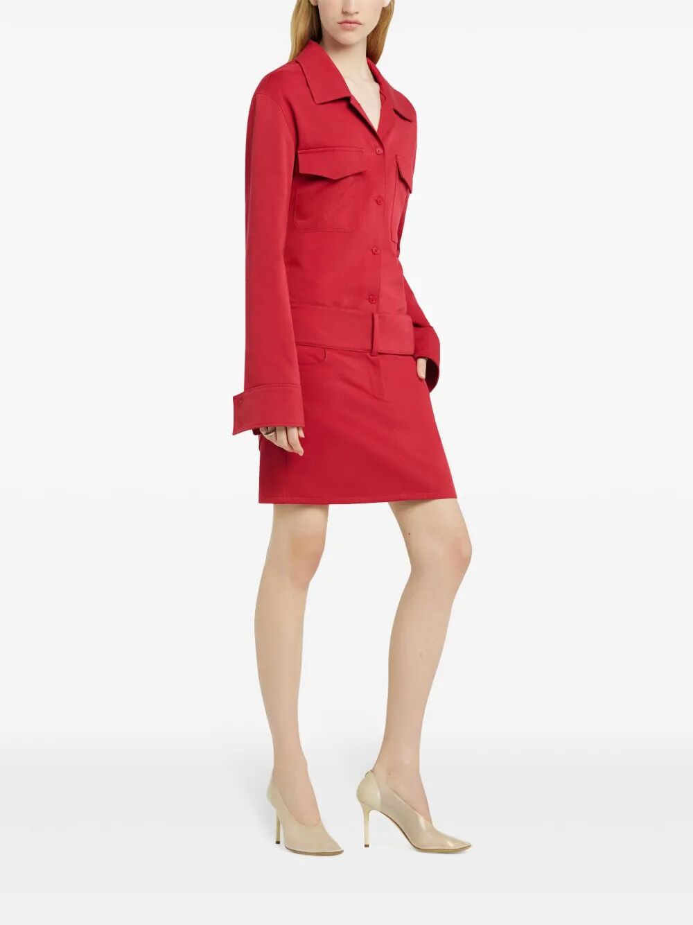 COURREGÈS Belted Mini Skirt for Women