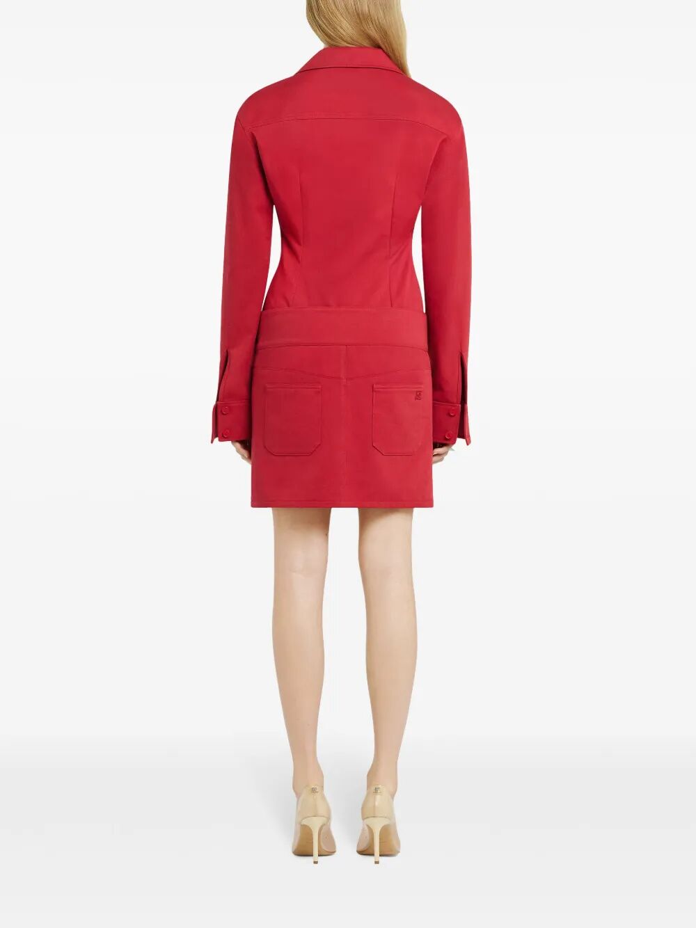 COURREGÈS Belted Mini Skirt for Women