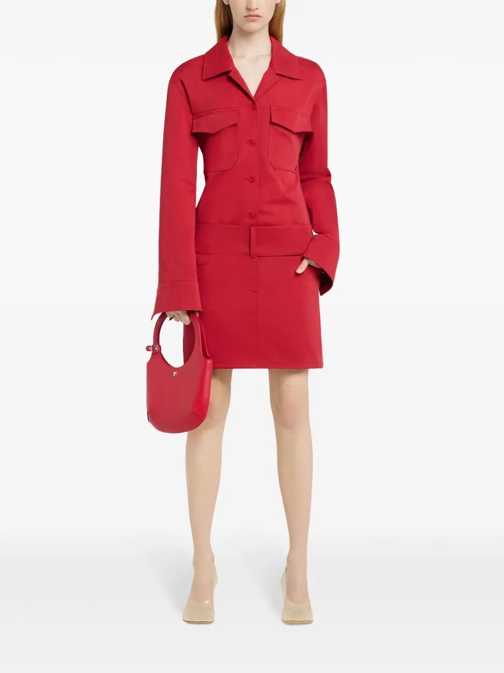 COURREGÈS Belted Mini Skirt for Women