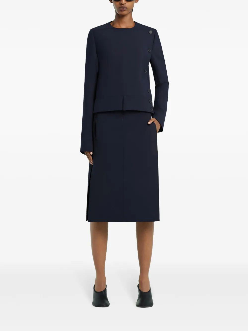 COURREGÈS Chic Midi Skirt for Women