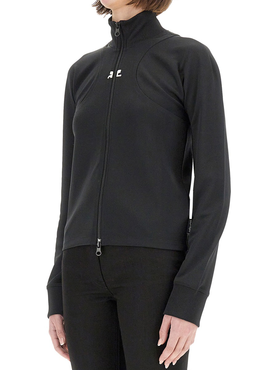 COURREGÈS Women’s Interlock Scuba Jacket - Size S