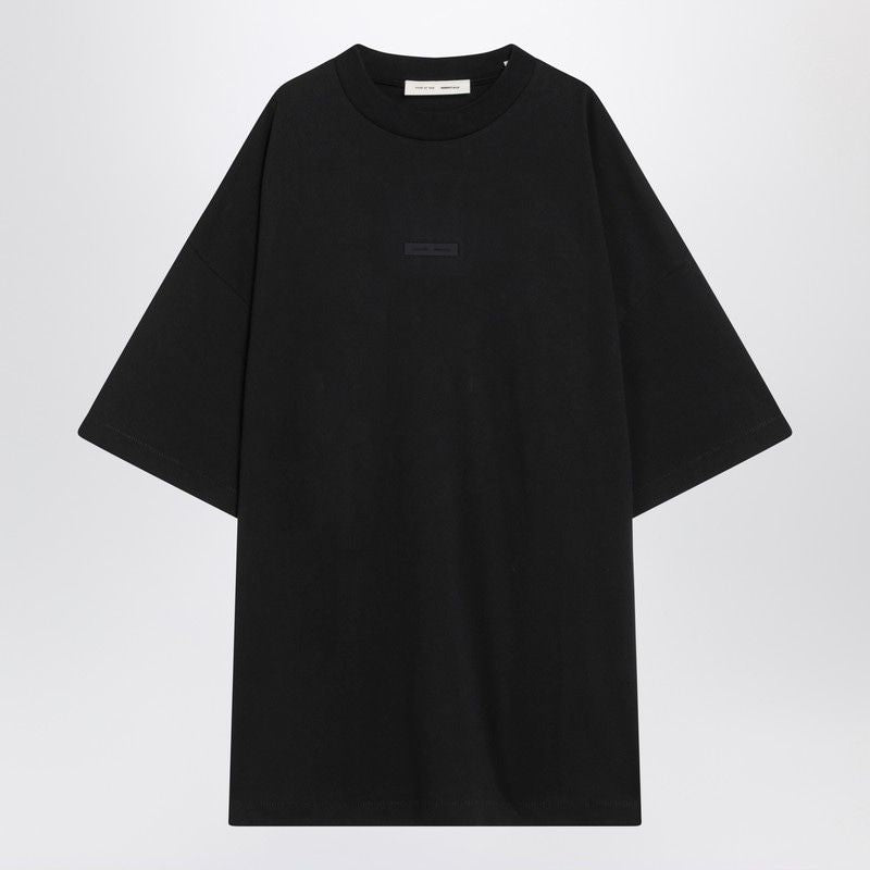 FEAR OF GOD ESSENTIALS Premium Cotton T-Shirt with Rubber Logo Patch