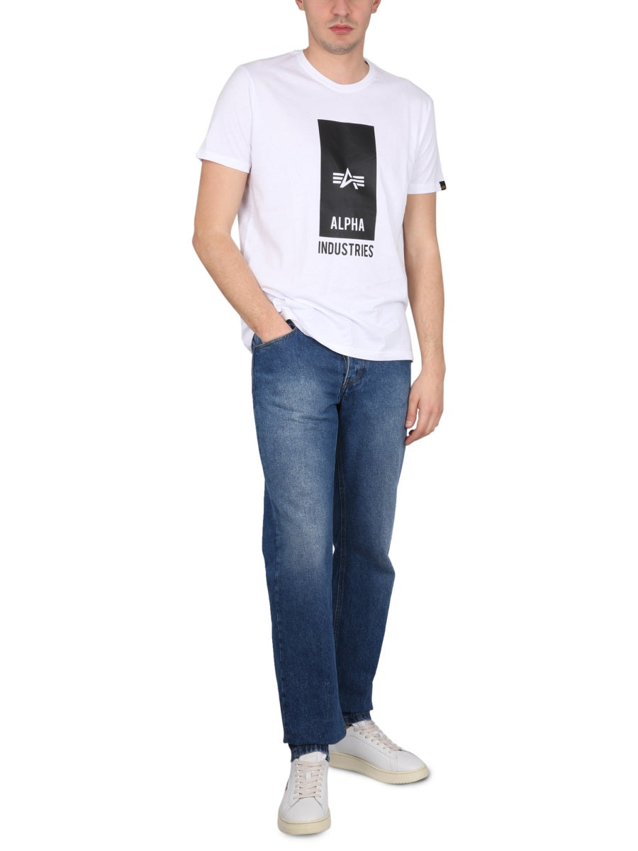 ALPHA INDUSTRIES Logo Print T-Shirt for Men - SS23 Collection