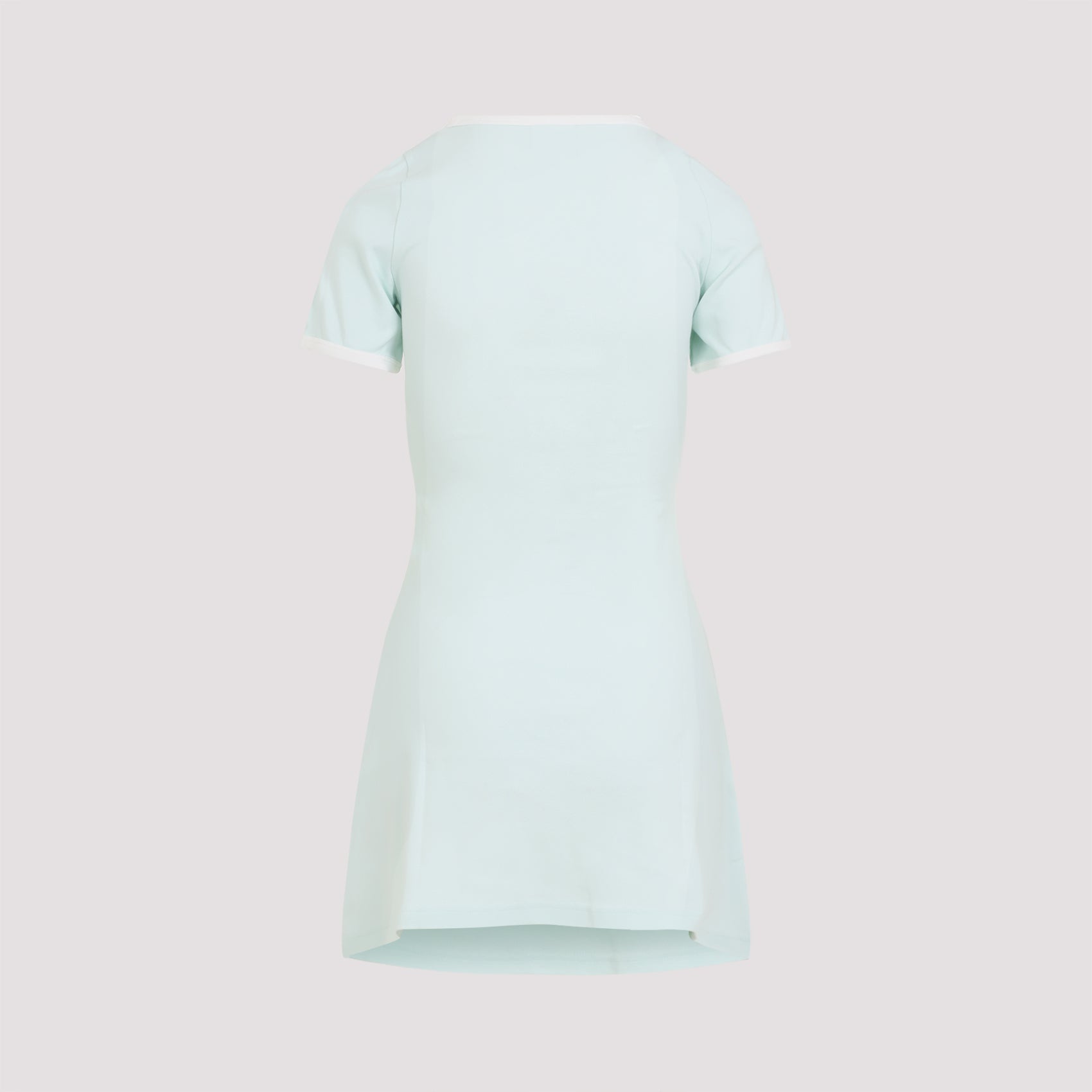 COURREGÈS Mini Cotton Contrast Dress