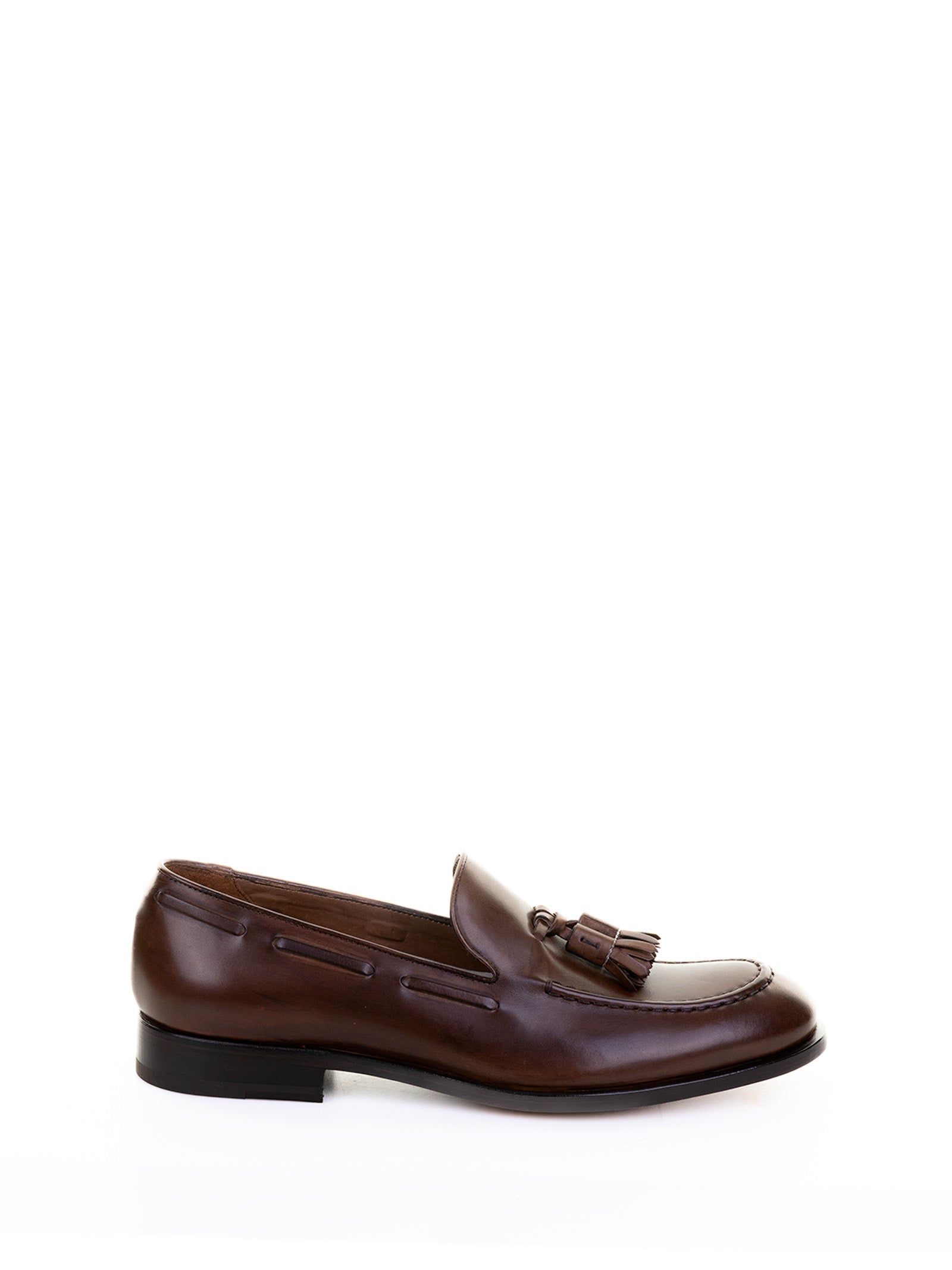 FRATELLI ROSSETTI Leather Moccasins with Tassels for Men