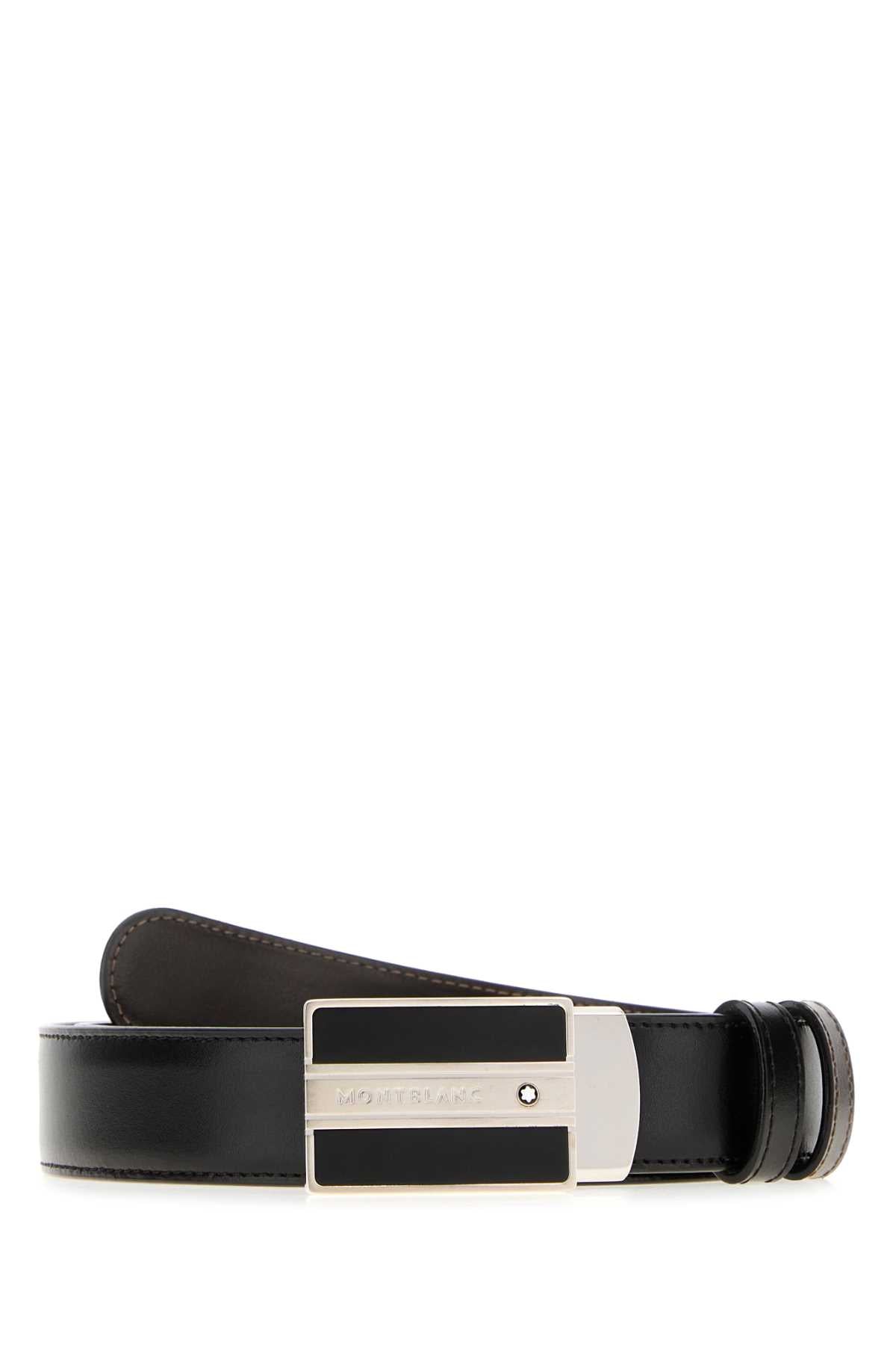 MONTBLANC Reversible Leather Belt for Men