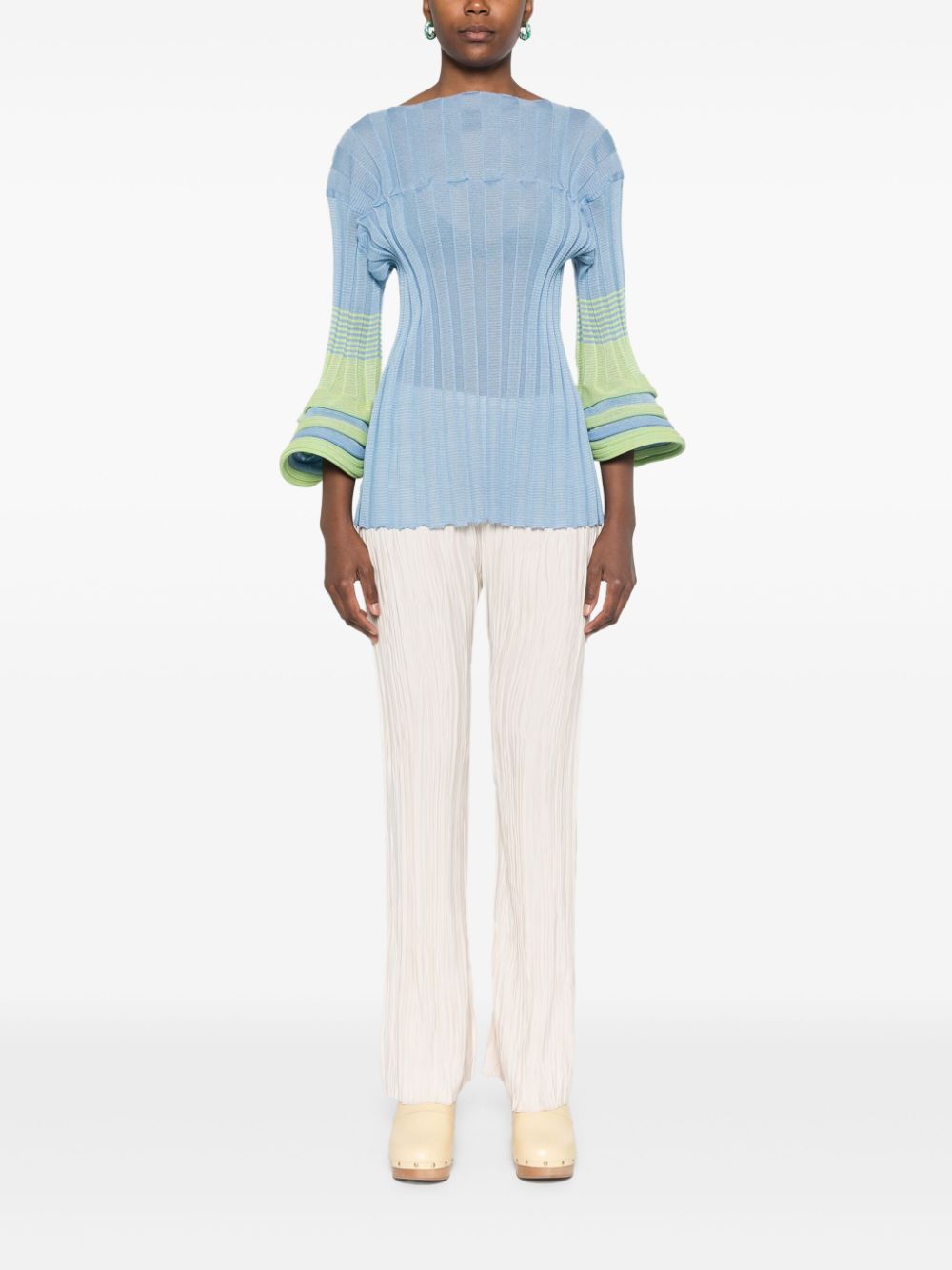 FORTE FORTE High-Waisted Pleated Trousers