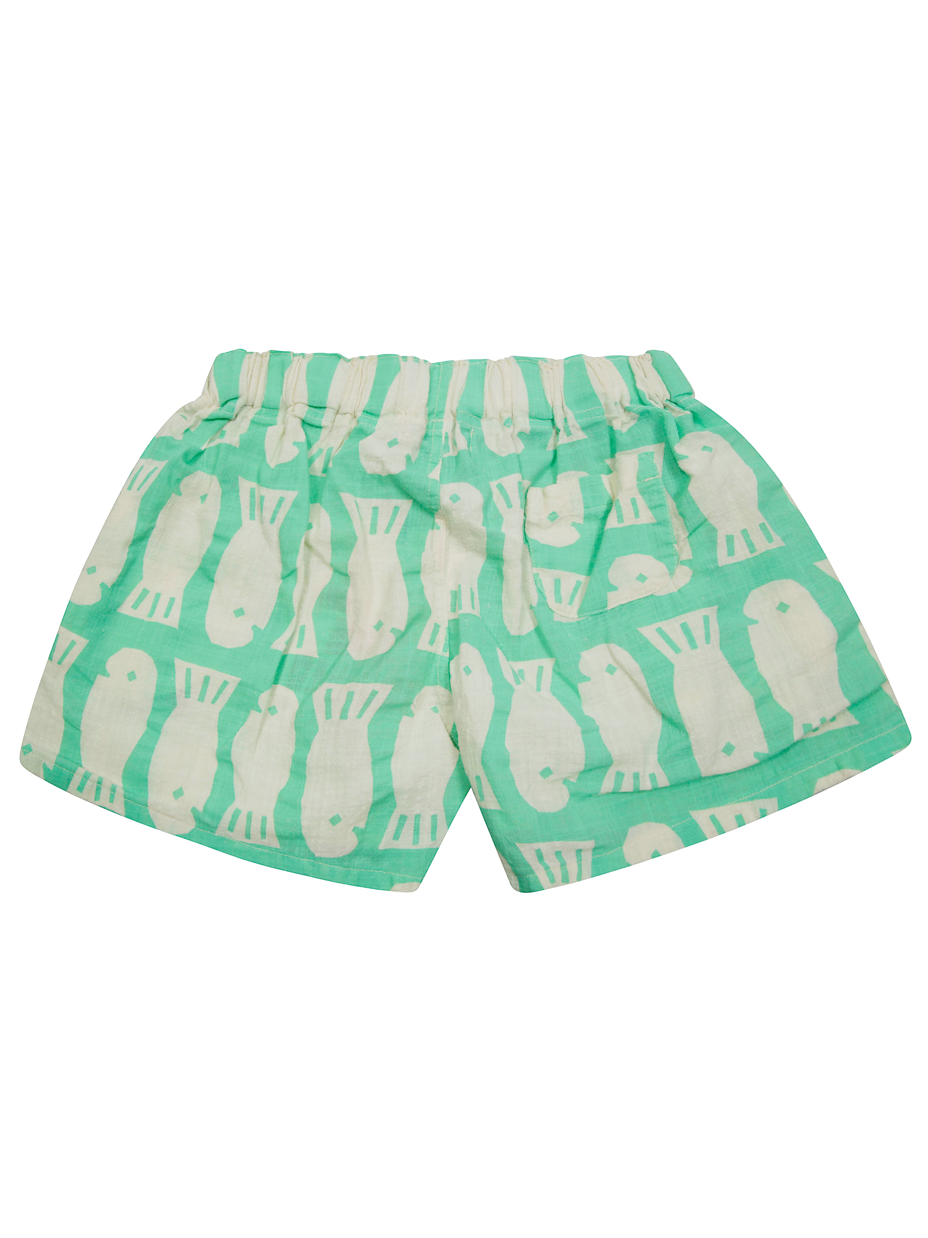 BOBO CHOSES Mini Fish Print Bermuda Shorts