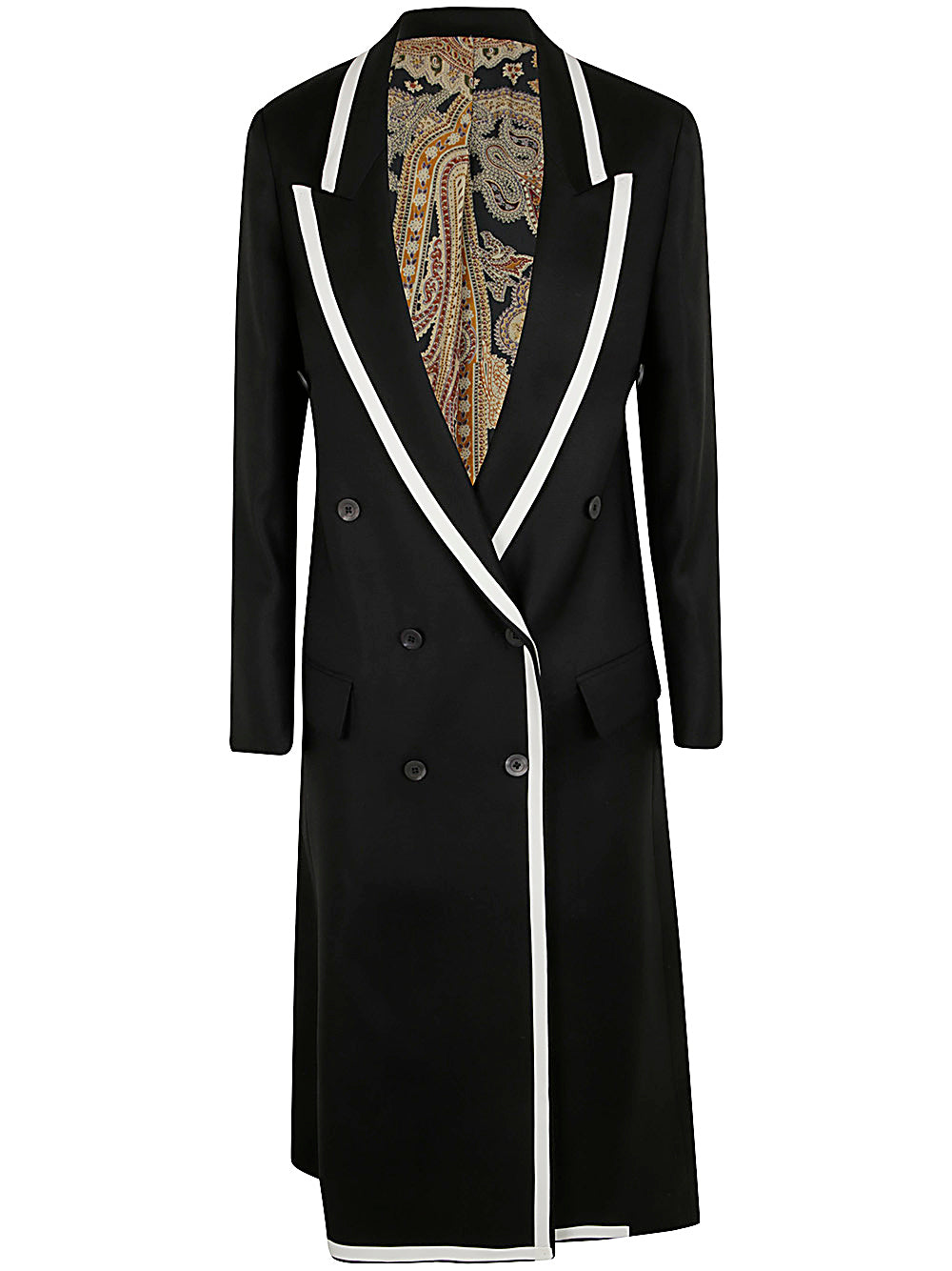 IBRIGU Vintage Foulard Style Contrast Back Raincoat for Women