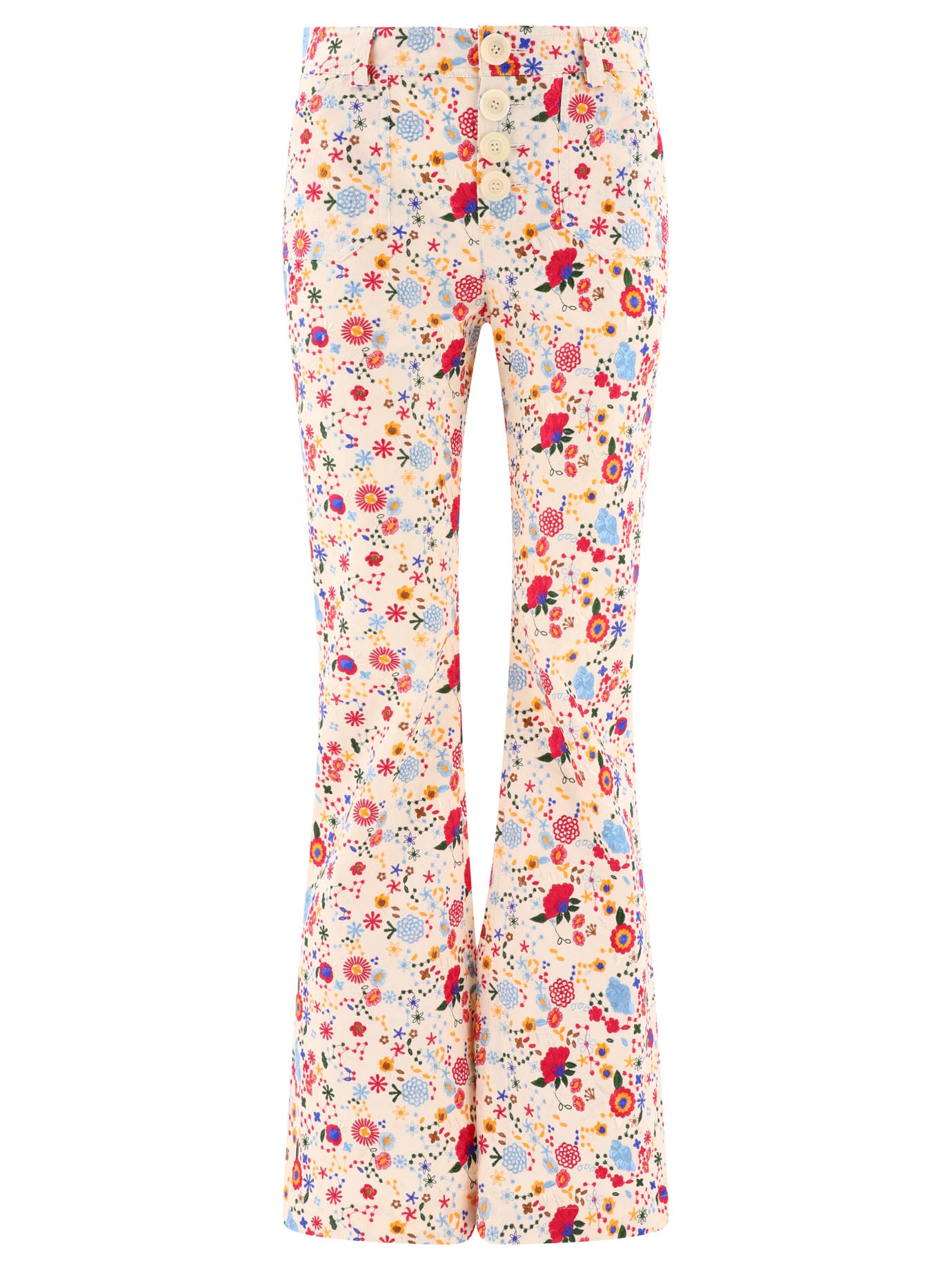 INES DE LA FRESSANGE Embroidered Trousers for Women - Charlotte Style
