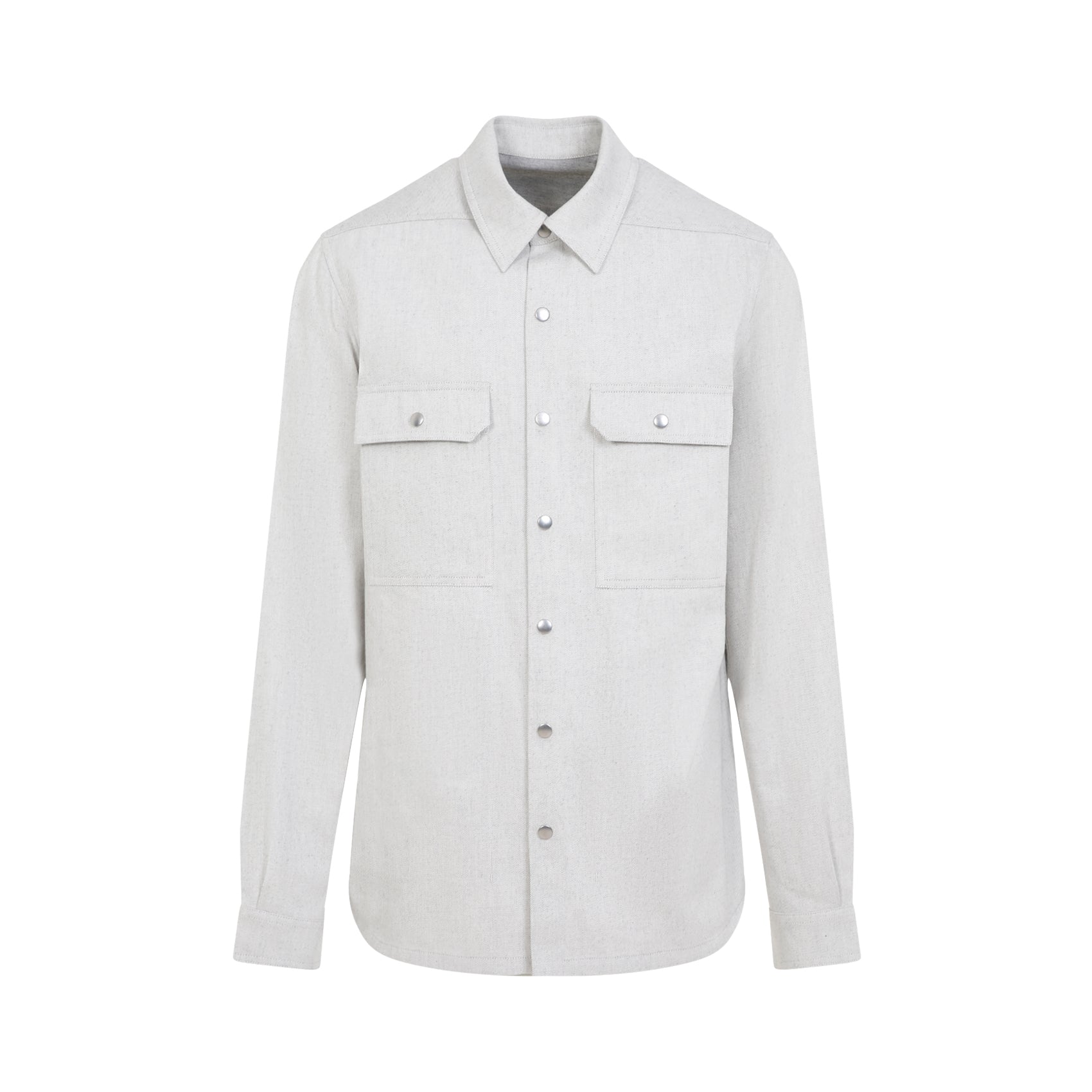 RICK OWENS Men's Cotton Outershirt - FW25 Collection