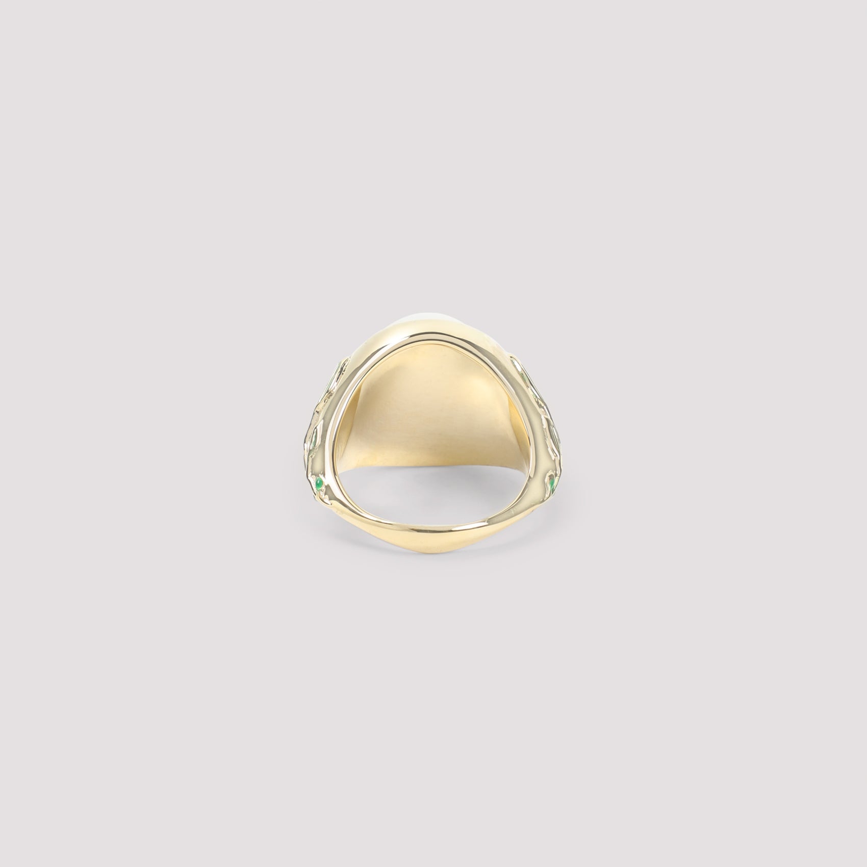 CASABLANCA Pearl Signet Ring for Men - FW25 Collection