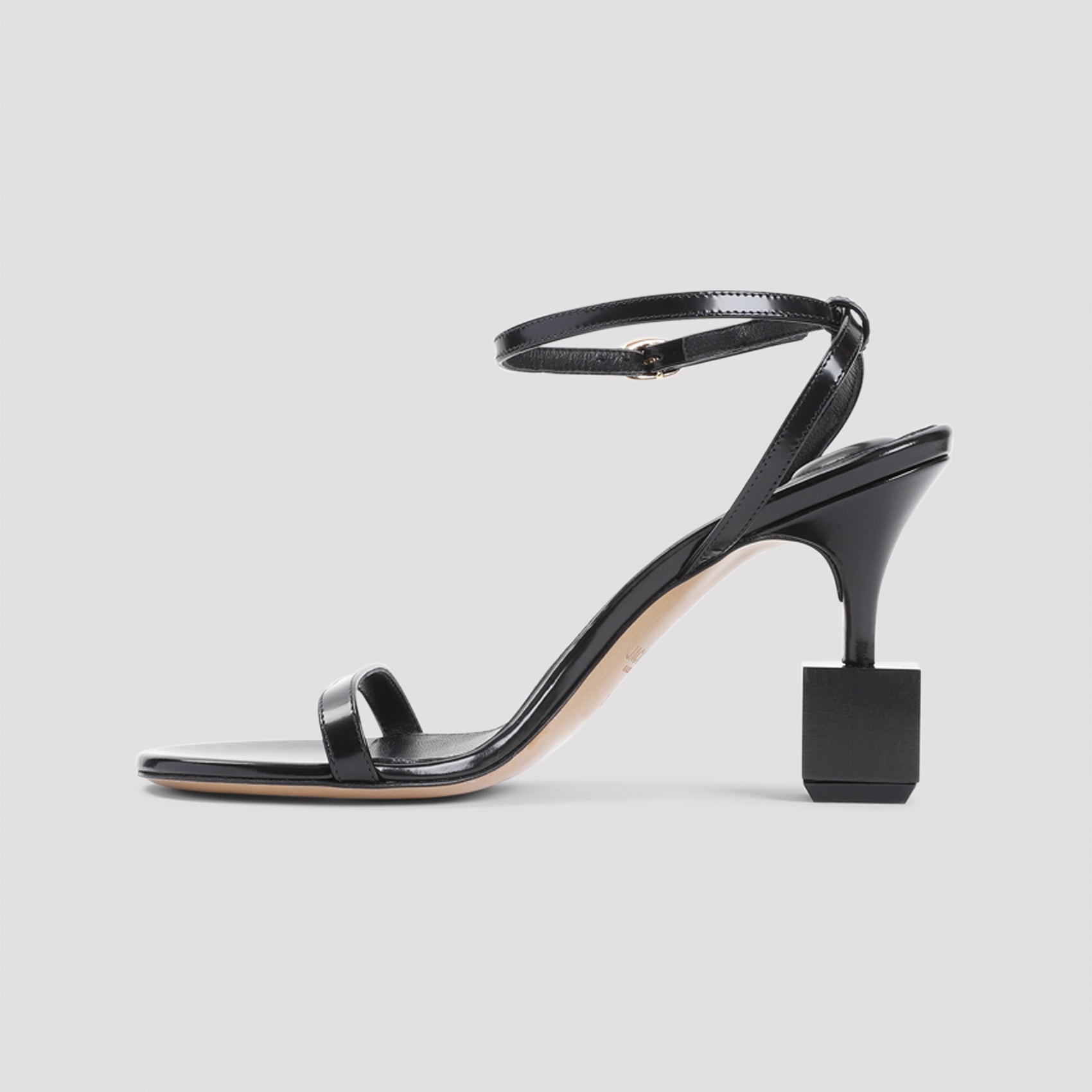 JACQUEMUS Men's Bisou Mini Sandals with 9cm Heel Height