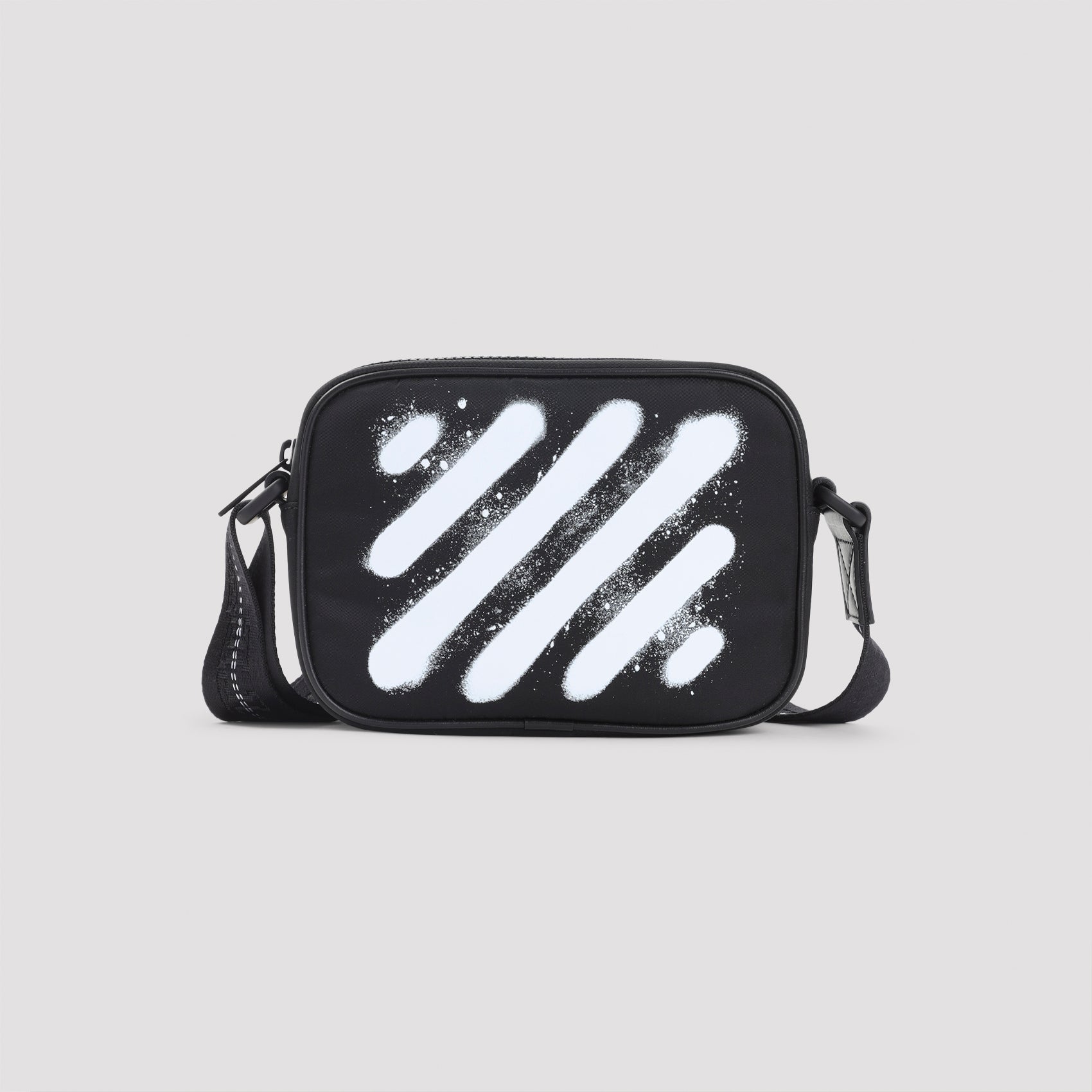 OFF WHITE Mini Diag Spray Camera Handbag - 19cm x 14cm x 6cm