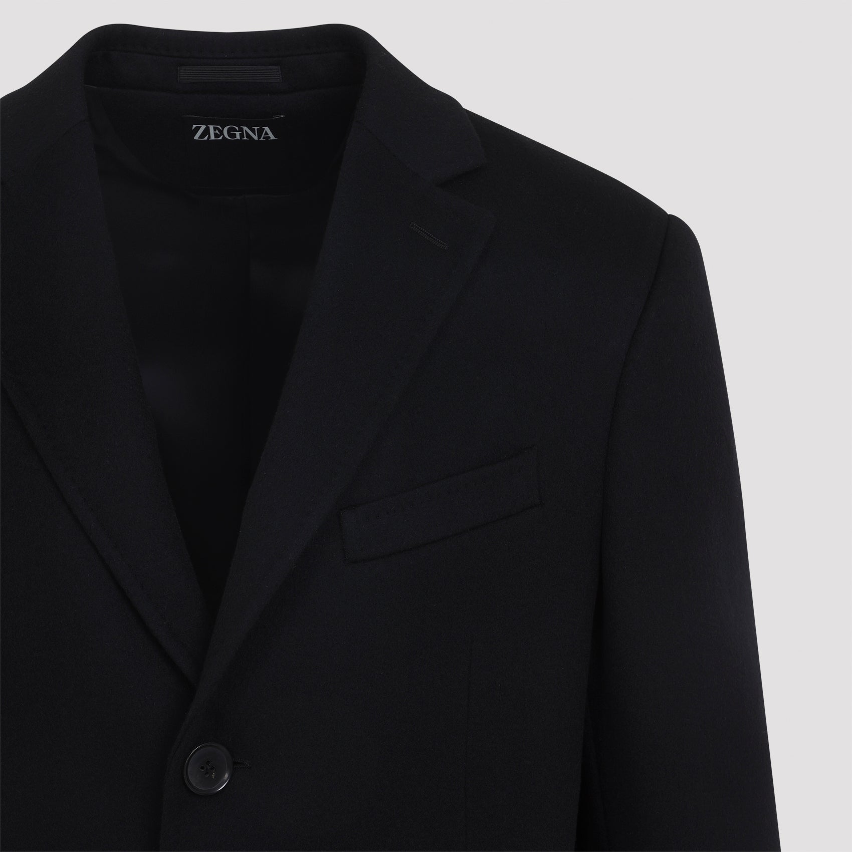 ZEGNA Men's Double Breasted Wool Jacket