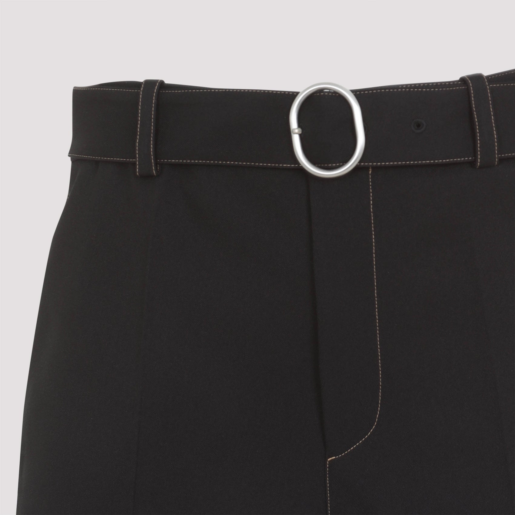 JIL SANDER Men's Mini Polyester Shorts for SS25