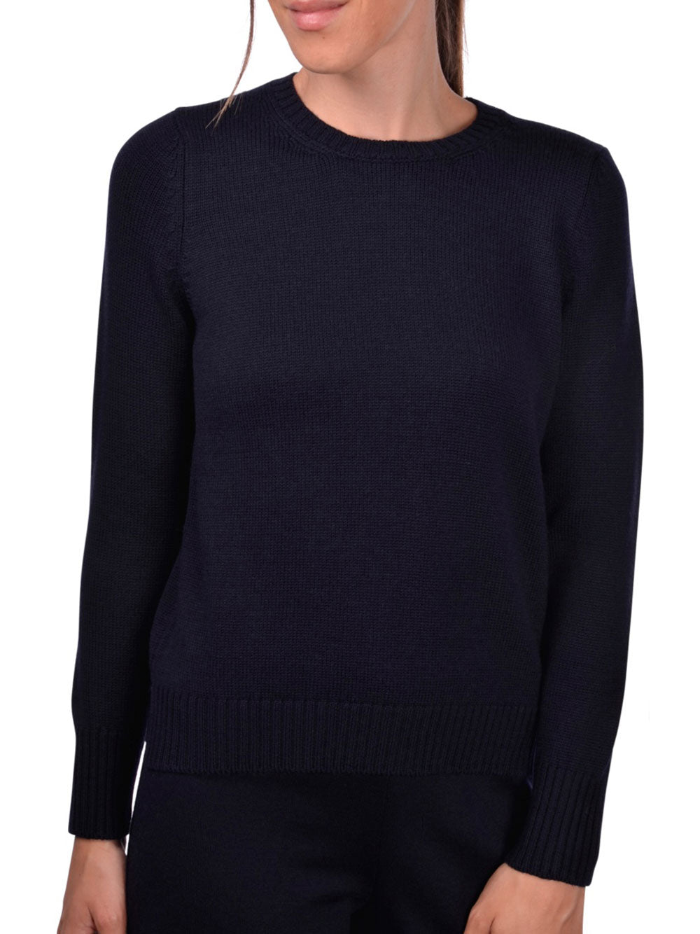 GRAN SASSO Virgin Wool Crew Neck Sweater for Women