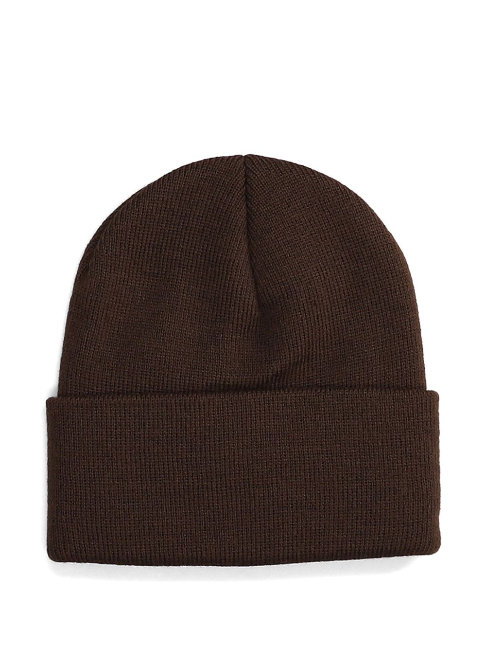 STUSSY Acrylic Knit Hat with Embroidered Logo and Turn-Up Brim