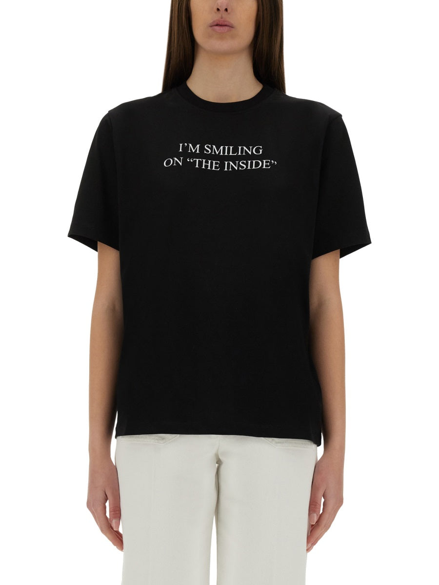 VICTORIA BECKHAM Printed Regular Fit T-Shirt