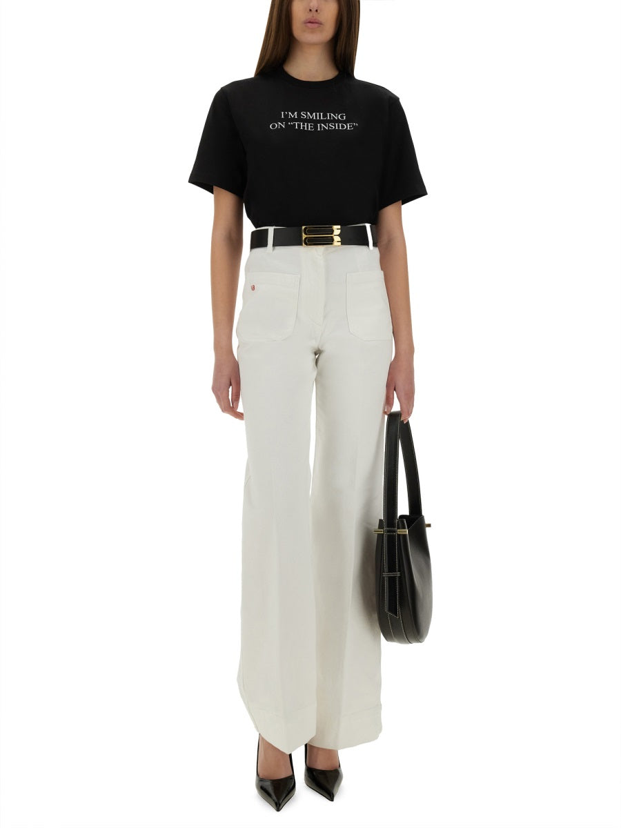 VICTORIA BECKHAM Printed Regular Fit T-Shirt