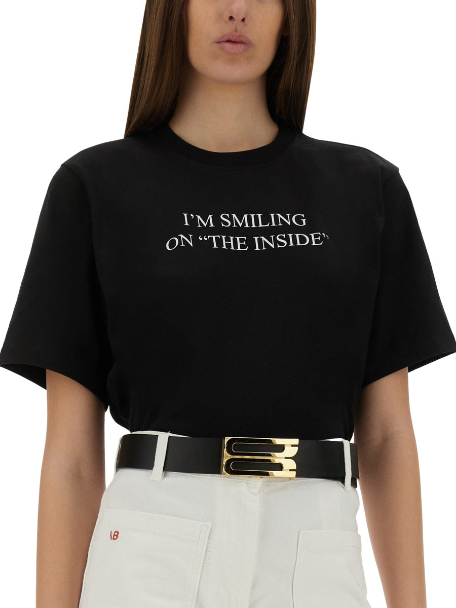 VICTORIA BECKHAM Printed Regular Fit T-Shirt