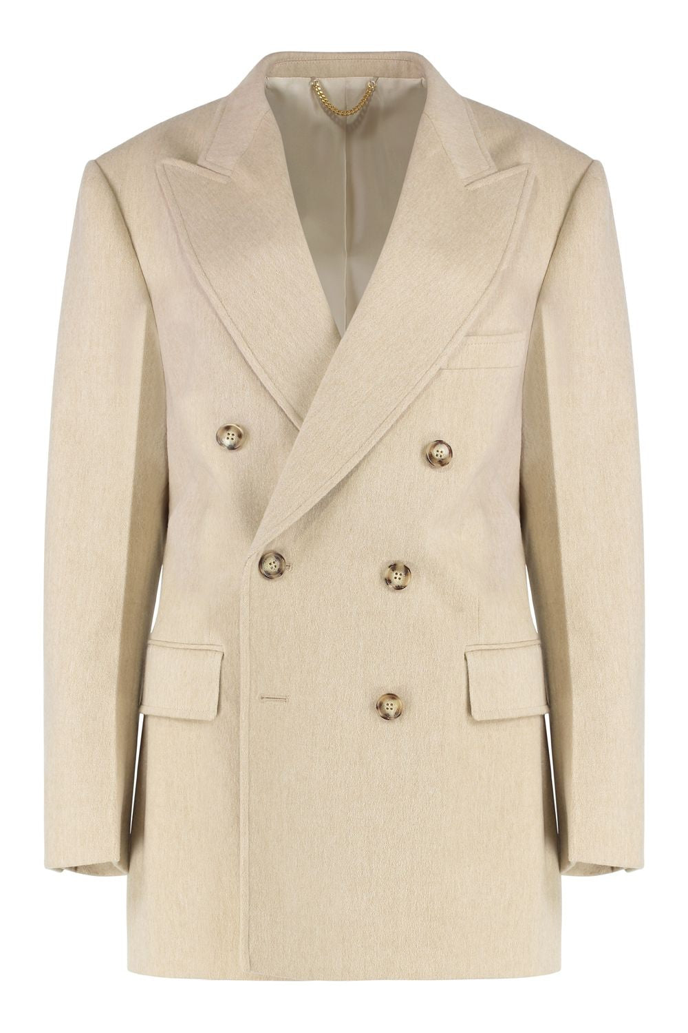 VICTORIA BECKHAM Double-Breasted Knit Jacket - Size S