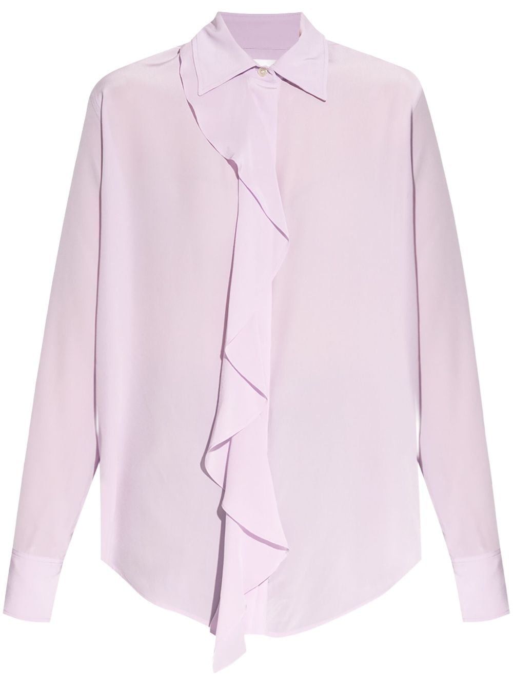 VICTORIA BECKHAM Asymmetric Ruffle Mini Blouse